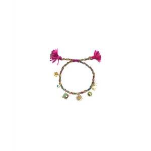 NEW MONOKI women's soleil bracelet in pink tassel